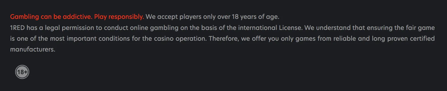Juego Responsable