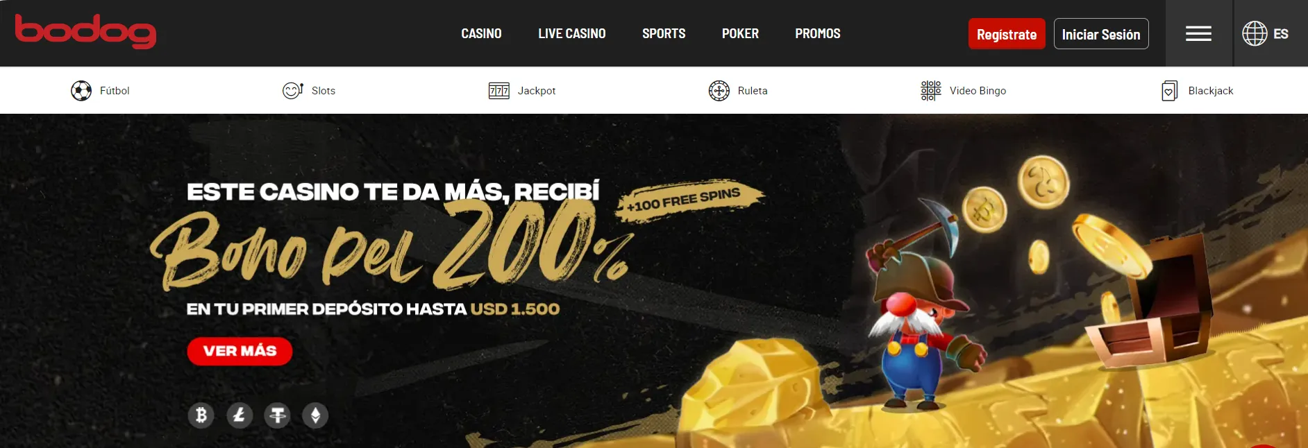 Juega desde tu celular en Bodog Bodog casino