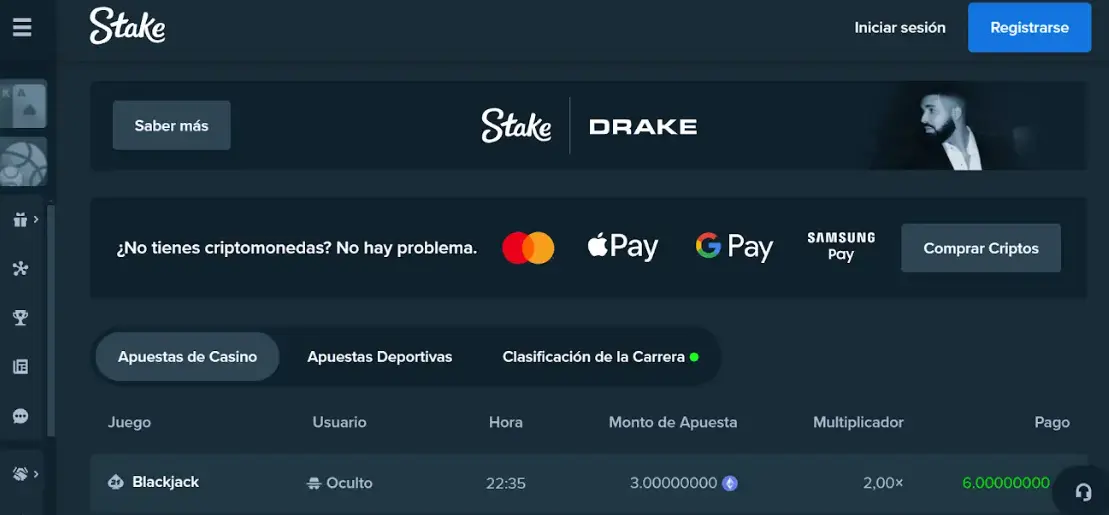 Adquiere criptos desde Stake casino ethereum casinos arg stake
