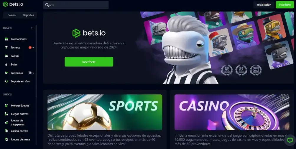 Variedad de juegos en Bets io cripto casino ethereum casinos arg betsio